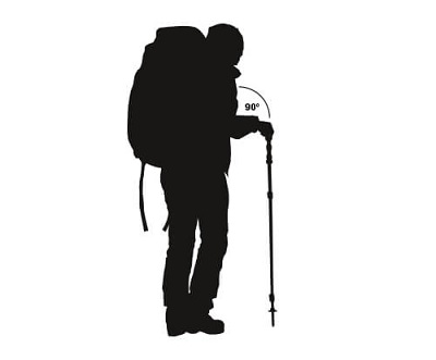  Juiste lengte bij wandelstokken en trekkingstokken